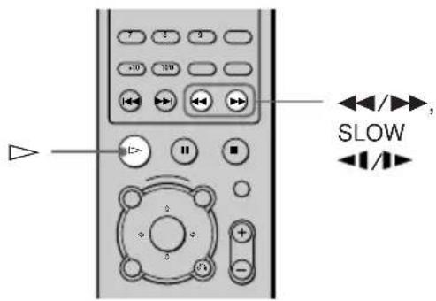 SONY AVD-K800P - Searching for a Particular Point on a Disc (Scan, Slow-motion Play) - 2