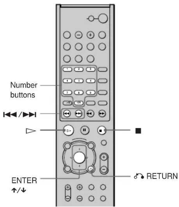 SONY AVD-K800P - Playing VIDEO CDs with PBC Functions (PBC Playback) - 2