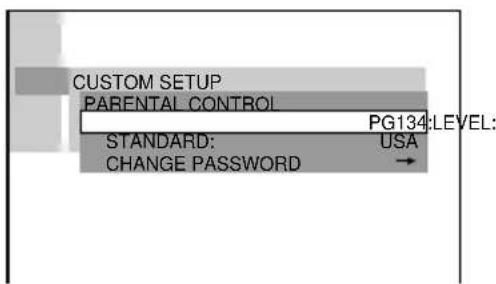 SONY AVD-K800P - Select the level you want using ↑/↓, then press ENTER. - 1