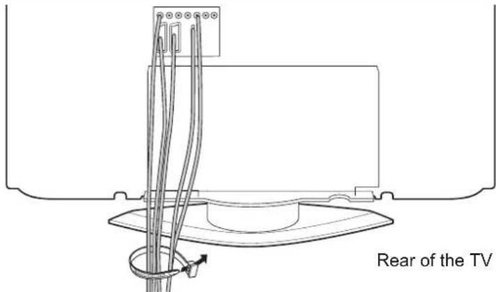 PANASONIC Viera TX-26LE7P - Attaching the clamper - 1