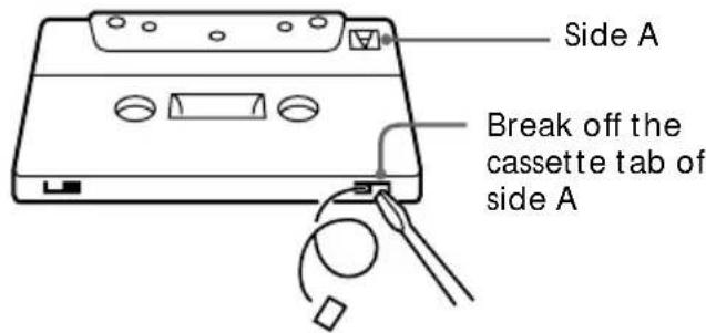 SONY LBT-W300 - To save a tape permanently - 2