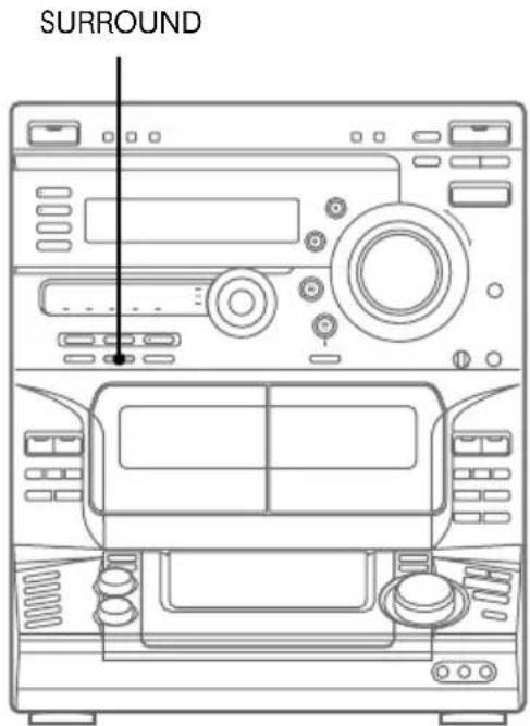 SONY LBT-W300 - Activating the surround effect - 1
