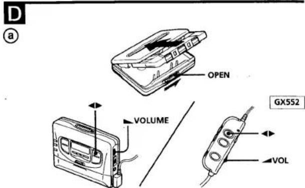 SONY Walkman WM-GX550 - ADVERTENCIA - 1