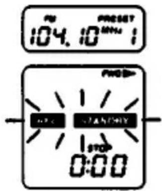 SONY Walkman WM-GX90 - Set the ending time. - 2