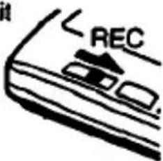 SONY Walkman WM-GX90 - Slide the REC switch to the direction of the arrow. - 1