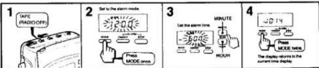 SONY Walkman WM-FX20 - How to Use the MODE Button - 3