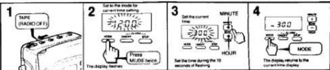 SONY Walkman WM-FX20 - How to Use the MODE Button - 2