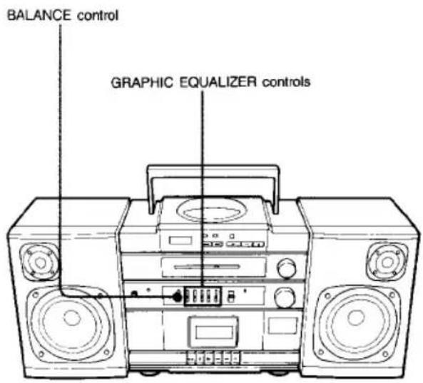 SONY CFD-455 - Adjusting the Sound - 1