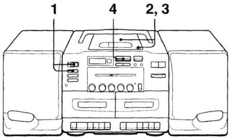 SONY CFD-555 - Playing a CD - 1