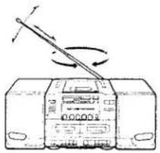 SONY CFD-555 - To improve broadcast reception - 1