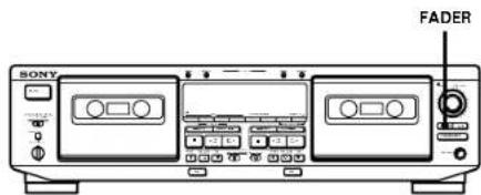 SONY TC-WE605S - Fading In and Out (Fader) - 1