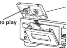 SONY TC-WE605S - You can connect the headphones to PHONES - 1