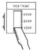 SONY TC-WE605S - Setting the voltage selector (only on models supplied with a voltage selector) - 1