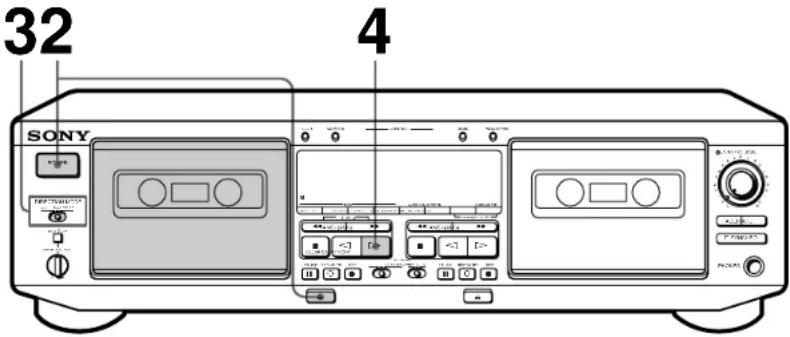 SONY TC-WE605S - Playing a Tape - 1