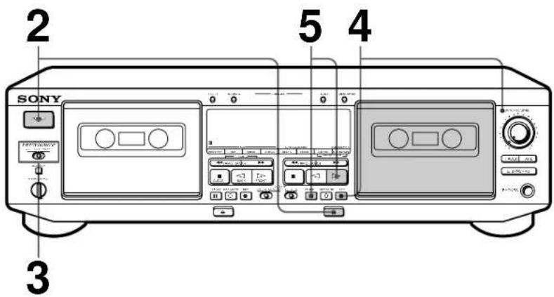 SONY TC-WE605S - Recording on a Tape - 1