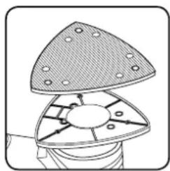 Ozito DSR-3000 - Replacing the Hook & Loop Sanding Pad - 2