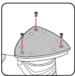 Ozito DSR-3000 - Replacing the Hook & Loop Sanding Pad - 1