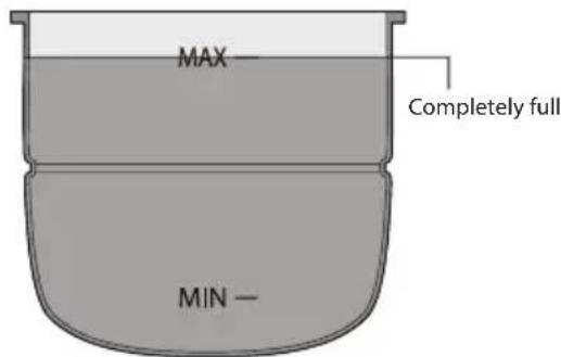 MAX MIN — Completely full