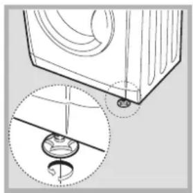 INDESIT IDV 75 S (EU) - Nivelación de la secadora - 2