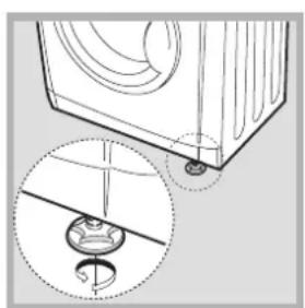 INDESIT IDV 75 S (EU) - Levelling the tumble dryer - 2