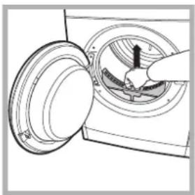 INDESIT IDV 75 S (EU) - Reiniging van het filter na elke cyclus - 2