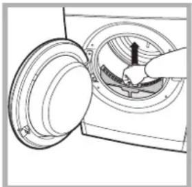 INDESIT IDV 75 S (EU) - Cleaning the filter after each cycle - 2