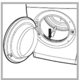 INDESIT IDV 75 S (EU) - Reiniging van het filter na elke cyclus - 1