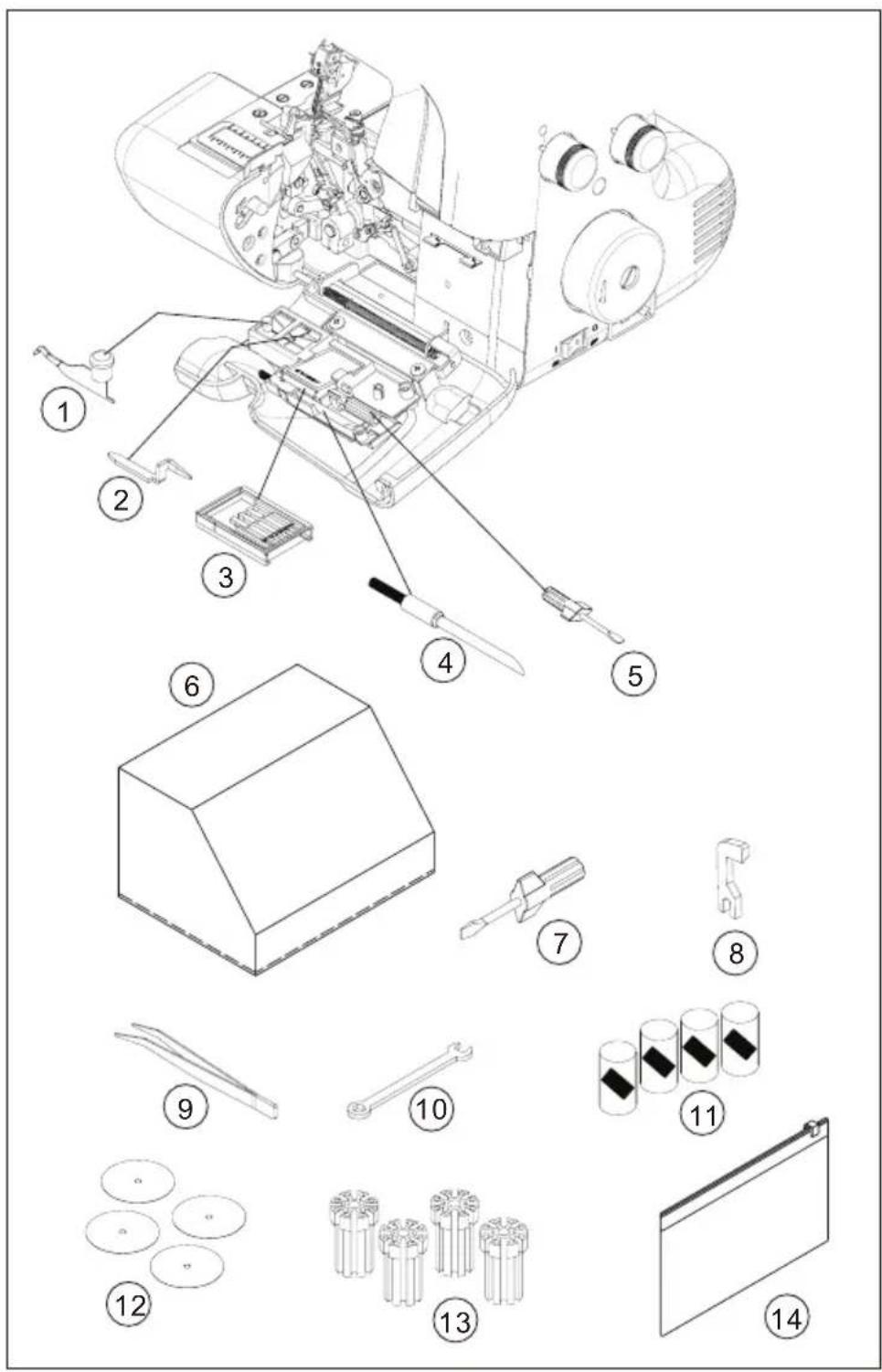 Exploded view diagram of a mechanical assembly with numbered parts for identification