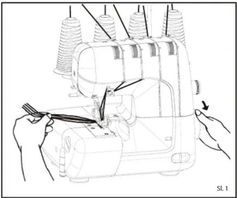 Guzzanti GZ 325 - POSKUSNO ŠIVANJE OVERLOCK ŠIVOV - 1