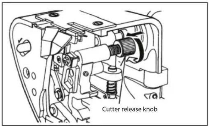Cutter release knob