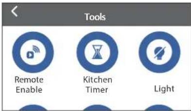 Tools Remote Enable Kitchen Timer Light