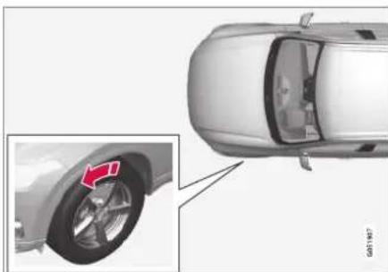 VOLVO XC90 t8 twin engine (2017) - Tire direction of rotation - 1