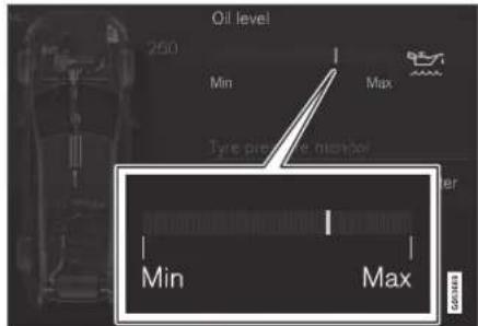 Oil level 250 Min Max Tyre pin/ke number Min Max