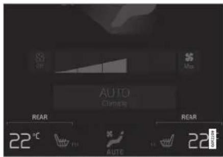 AIR AUTO CLOMICAL REAR 22℃ A AIR 22℃ A AIR 22℃