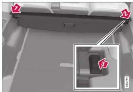 VOLVO XC90 t8 twin engine (2017) - Cargo compartment cover\* - 1