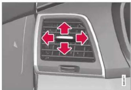 VOLVO XC90 t8 twin engine (2017) - Opening/closing/directing air vents - 2