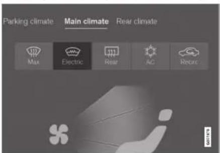 Parking climate Main climate Rear climate Max Electric Rear AC Rearc