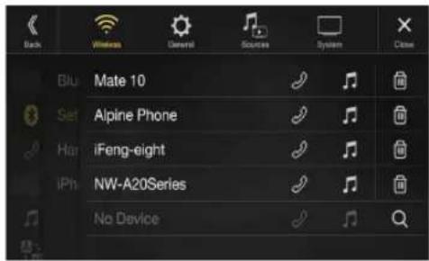 Back Wireless General Sources System Close Blu Mate 10 Set Alpine Phone Har iFeng-eight iPh NW-A20Series No Device