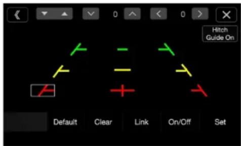 Hitch Guide On Default Clear Link On/Off Set