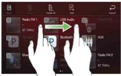 Radio FM 1 87.7MHz Bluetooth Aux Radio FM 2 87.7MHz