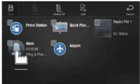 Store Delete AI Add Cancel Petrol Station Quick Place... Radio FM 1 87.7MHz Ahon 610048 Ping's Pho... Airport