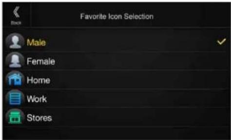 Favorite Icon Selection Male Female Home Work Stores