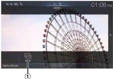 01:08 PM HDMI Alpine iPhone WIDE QSLTD ①