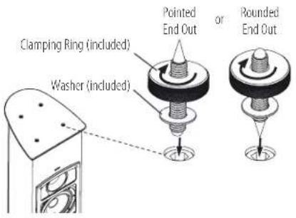 Revel PerformaBe F226Be - ADJUSTABLE SPIKES - 1