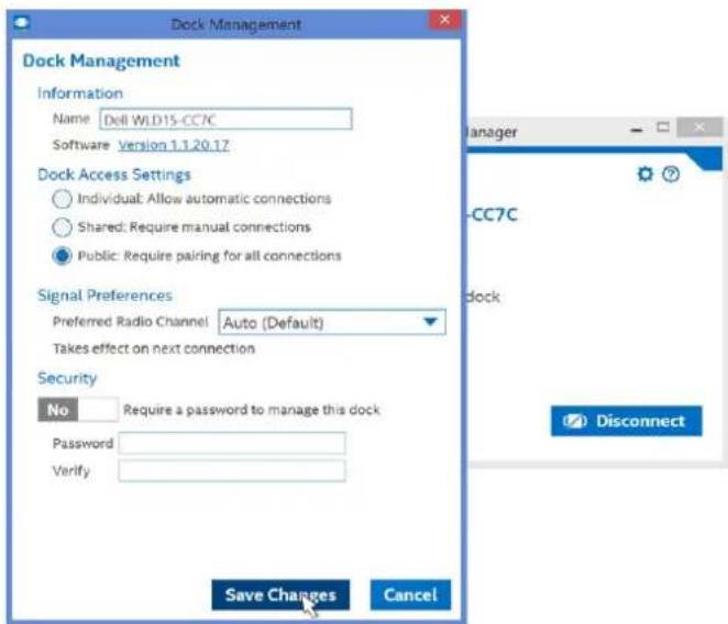 DELL WLD15 - Připojení k aplikaci Intel Wireless Dock Manager - 11