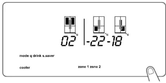 RANGEMASTER RSXS18DI/C - Setting Zone 1 as a freezer - 3