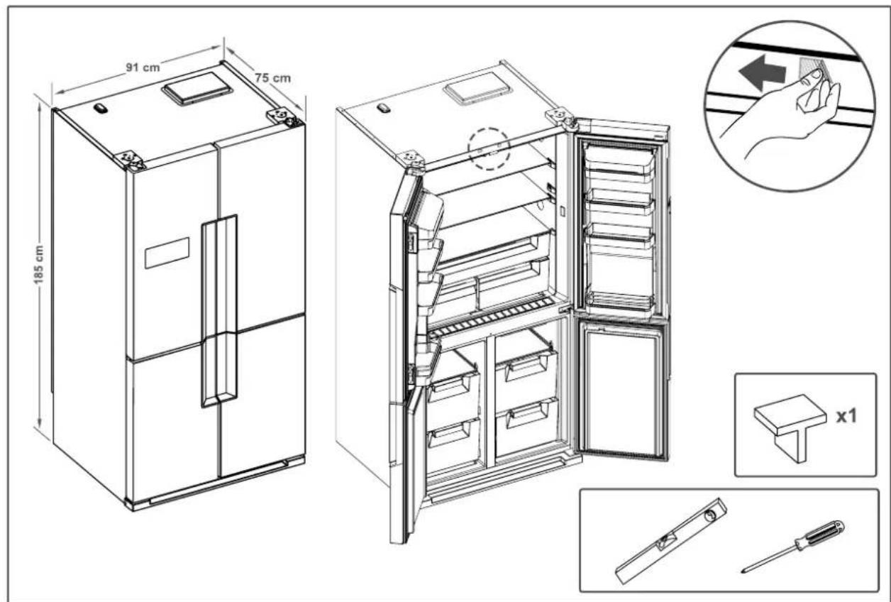 RANGEMASTER RSXS18DI/C - Door removal and access - 1