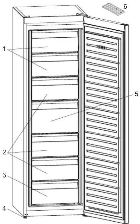 AEG AGB728E5NX - PARTES Y COMPARTIMENTOS DEL APARATO - 1