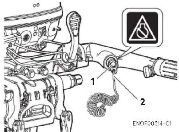 Tohatsu MFS15E - Emergency engine stopping - 1