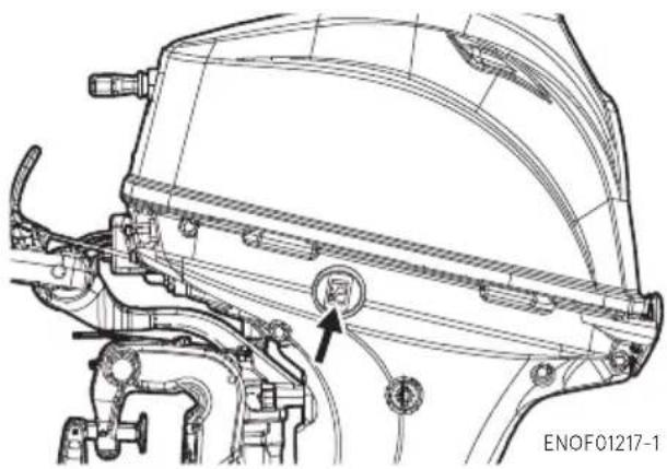 Tohatsu MFS15E - Tilt down - 3